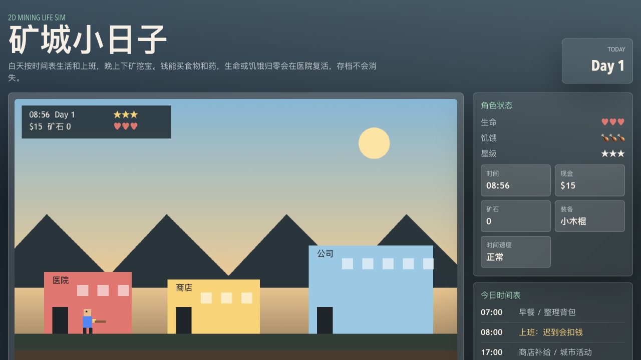 《矿城小日子》游戏截图